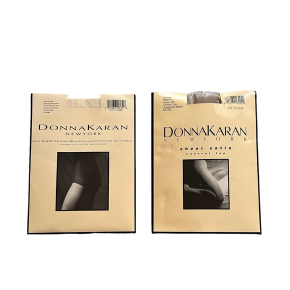 9 Pairs Donna Karen Control Top Hosiery Size Medium - Picture 2 of 10